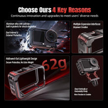 Load image into Gallery viewer, For DJI Osmo Action 6 STARTRC Metal Cage Frame with Cold Shoe, For DJI Osmo Action 6 Metal Cage