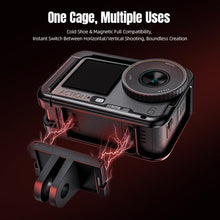 Load image into Gallery viewer, For DJI Osmo Action 6 STARTRC Metal Cage Frame with Cold Shoe, For DJI Osmo Action 6 Metal Cage