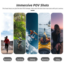 Load image into Gallery viewer, For DJI Osmo Nano Sunnylife 360 Rotation Vertical-Horizontal Head Strap with Adapter Adjustable Head Lanyard Braided Safe Rope