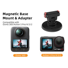 Load image into Gallery viewer, Sunnylife Quick-Release Magnetic Base Mount 1/4 180 Tilt Adjustable Tabletop Base Bracket For DJI Osmo 360 / Action 5 Pro / 4 / 3 / 2, DZ-140 For DJI Osmo 360 / Action 5 Pro