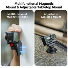 Load image into Gallery viewer, Sunnylife Quick-Release Magnetic Base Mount 1/4 180 Tilt Adjustable Tabletop Base Bracket For DJI Osmo 360 / Action 5 Pro / 4 / 3 / 2, DZ-140 For DJI Osmo 360 / Action 5 Pro