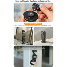 Load image into Gallery viewer, Sunnylife Quick-Release Dual-Direction Magnetic Base Mount 1/4 180 Tilt Adjustable Tabletop Base Bracket For DJI Osmo Nano / Action 6, DZ-141 For DJI Osmo Nano / Action 6