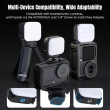 Load image into Gallery viewer, For DJI Osmo Pocket 3 STARTRC Cat Ears Magnetic Three Colors LED Fill Light with Fixed Clamp, For DJI Osmo Action 6 / 5 Pro / 4 / 3