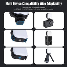 Load image into Gallery viewer, For DJI Osmo Pocket 3 STARTRC Cat Ears Magnetic Three Colors LED Fill Light with Fixed Clamp, For DJI Osmo Action 6 / 5 Pro / 4 / 3