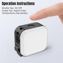 Load image into Gallery viewer, For DJI Osmo Pocket 3 STARTRC Cat Ears Magnetic Three Colors LED Fill Light with Fixed Clamp, For DJI Osmo Action 6 / 5 Pro / 4 / 3