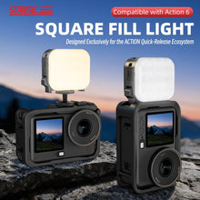 Load image into Gallery viewer, For DJI Osmo Pocket 3 STARTRC Cat Ears Magnetic Three Colors LED Fill Light with Fixed Clamp, For DJI Osmo Action 6 / 5 Pro / 4 / 3