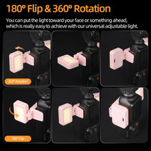 Load image into Gallery viewer, For DJI Osmo Pocket 3 Sunnylife Adjustable LED Video Light Quick-Release Fill Light Tri-Color Dimmable Portable Fill Lamp
