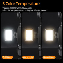 Load image into Gallery viewer, For DJI Osmo Pocket 3 Sunnylife Adjustable LED Video Light Quick-Release Fill Light Tri-Color Dimmable Portable Fill Lamp