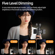 Load image into Gallery viewer, For DJI Osmo Pocket 3 Sunnylife Adjustable LED Video Light Quick-Release Fill Light Tri-Color Dimmable Portable Fill Lamp