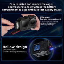 Load image into Gallery viewer, For DJI Osmo Action 6 YELANGU Metal Camera Cage Frame with Cold Shoe, For DJI Osmo Action 6 Cage