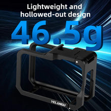 Load image into Gallery viewer, For DJI Osmo Action 6 YELANGU Metal Camera Cage Frame with Cold Shoe, For DJI Osmo Action 6 Cage