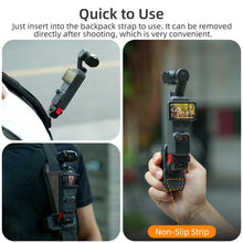 Load image into Gallery viewer, For DJI Osmo Pocket 4 / 3 Sunnylife Magnetic Quick-Release Adjustable Backpack Clip Action Camera Clamp Vertical-Horizontal Mount, For DJI Osmo Pocket 4 / 3 Vertical-Horizontal Mount