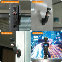 Load image into Gallery viewer, For DJI Osmo Pocket 4 / 3 Sunnylife Magnetic Quick-Release Adjustable Backpack Clip Action Camera Clamp Vertical-Horizontal Mount, For DJI Osmo Pocket 4 / 3 Vertical-Horizontal Mount
