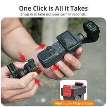 Load image into Gallery viewer, For DJI Osmo Pocket 4 / 3 Sunnylife Magnetic Quick-Release Adjustable Backpack Clip Action Camera Clamp Vertical-Horizontal Mount, For DJI Osmo Pocket 4 / 3 Vertical-Horizontal Mount