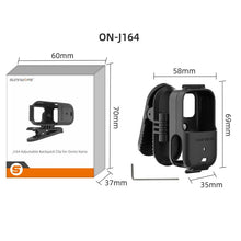 Load image into Gallery viewer, For DJI Osmo Nano Sunnylife Backpack Clip Action Camera Clamp 360 Rotation Vertical-Horizontal Mount 90 Tilt Upgraded Backpack Clip