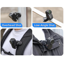 Load image into Gallery viewer, For DJI Osmo Nano Sunnylife Backpack Clip Action Camera Clamp 360 Rotation Vertical-Horizontal Mount 90 Tilt Upgraded Backpack Clip