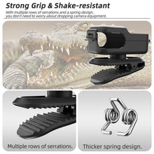 Load image into Gallery viewer, For DJI Osmo Nano Sunnylife Backpack Clip Action Camera Clamp 360 Rotation Vertical-Horizontal Mount 90 Tilt Upgraded Backpack Clip