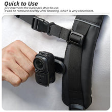 Load image into Gallery viewer, For DJI Osmo Nano Sunnylife Backpack Clip Action Camera Clamp 360 Rotation Vertical-Horizontal Mount 90 Tilt Upgraded Backpack Clip