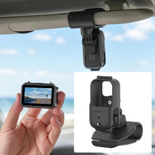 Load image into Gallery viewer, For DJI Osmo Nano Sunnylife Car Sun Visor Mount Action Camera Holder 360 Rotating 90 Tilt Sun Visor Holder, MJ165 Car Sun Visor Mount
