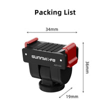 Load image into Gallery viewer, For DJI Osmo Pocket 4 / 3 Sunnylife Quick Release Adapter Mount 1/4 inch Interface 180 Degree Tilt Selfie Stick Adapter Stand, AD159 For DJI Osmo Pocket 4 / 3