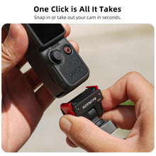 Load image into Gallery viewer, For DJI Osmo Pocket 4 / 3 Sunnylife Quick Release Adapter Mount 1/4 inch Interface 180 Degree Tilt Selfie Stick Adapter Stand, AD159 For DJI Osmo Pocket 4 / 3