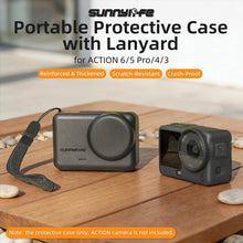 Load image into Gallery viewer, Sunnylife Portable Protective Cover Shock-proof Dust-proof Storage Box with Lanyard for DJI Osmo Action 6 / 5 Pro / 4 / 3, For DJI Osmo Action 6 / 5 Pro / 4 / 3
