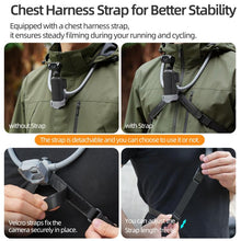 Load image into Gallery viewer, For DJI Osmo Pocket 4 / 3 Sunnylife Adjustable POV Neck Mount Hand Free Video Vlog Neck Selfie Holder with Body Strap