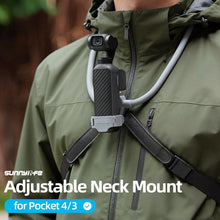 Load image into Gallery viewer, For DJI Osmo Pocket 4 / 3 Sunnylife Adjustable POV Neck Mount Hand Free Video Vlog Neck Selfie Holder with Body Strap