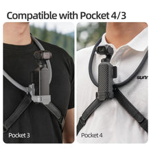 Load image into Gallery viewer, For DJI Osmo Pocket 4 / 3 Sunnylife Adjustable POV Neck Mount Hand Free Video Vlog Neck Selfie Holder with Body Strap