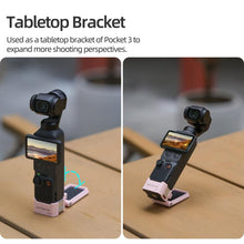 Load image into Gallery viewer, For DJI Osmo Pocket 4 / 3 Sunnylife Quick-Release Magnetic Mount Tabletop Base Plastic Bracket Angles Adjustable Stand, OP4-ZJ153