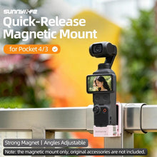 Load image into Gallery viewer, For DJI Osmo Pocket 4 / 3 Sunnylife Quick-Release Magnetic Mount Tabletop Base Plastic Bracket Angles Adjustable Stand, OP4-ZJ153