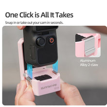 Load image into Gallery viewer, For DJI Osmo Pocket 4 / 3 Sunnylife Quick-Release Magnetic Mount Tabletop Base Plastic Bracket Angles Adjustable Stand, OP4-ZJ153