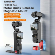 Load image into Gallery viewer, For DJI Osmo Pocket 4 / 3 Sunnylife Metal Quick-Release Magnetic Mount Tabletop Base Bracket Angles Adjustable Stand, OP4-ZJ154