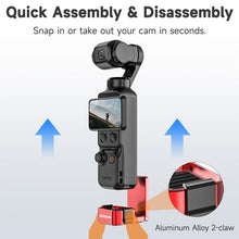 Load image into Gallery viewer, For DJI Osmo Pocket 4 / 3 Sunnylife Metal Quick-Release Magnetic Mount Tabletop Base Bracket Angles Adjustable Stand, OP4-ZJ154