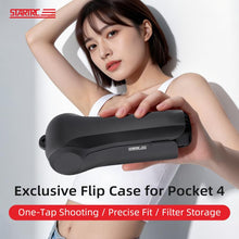 Load image into Gallery viewer, For DJI Osmo Pocket 4 STARTRC Storage Box Protective Case Flip Cover, For DJI Osmo Pocket 4 Black