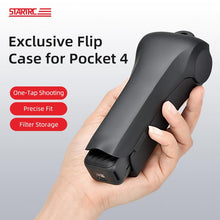 Load image into Gallery viewer, For DJI Osmo Pocket 4 STARTRC Storage Box Protective Case Flip Cover, For DJI Osmo Pocket 4 Black