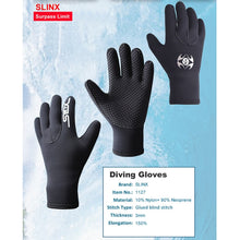 Load image into Gallery viewer, SLINX 1127 3mm Neoprene Non-slip Wear-resistant Warm Diving Gloves