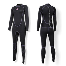 Load image into Gallery viewer, SLINX 1714 3mm Neoprene Super Elastic Warm Long-sleeved Full Body One-piece Wetsuit for Women, XS, S, M, L, XL