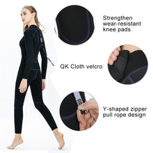 Load image into Gallery viewer, SLINX 1714 3mm Neoprene Super Elastic Warm Long-sleeved Full Body One-piece Wetsuit for Women, XS, S, M, L, XL
