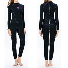 Load image into Gallery viewer, SLINX 1714 3mm Neoprene Super Elastic Warm Long-sleeved Full Body One-piece Wetsuit for Women, XS, S, M, L, XL