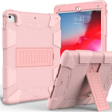 Load image into Gallery viewer, Shockproof Two-color silicone Protection Shell for iPad 9.7(2018) &amp; 9.7(2017) &amp; Air 2, with Holder