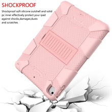 Load image into Gallery viewer, Shockproof Two-color silicone Protection Shell for iPad 9.7(2018) &amp; 9.7(2017) &amp; Air 2, with Holder