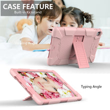 Load image into Gallery viewer, Shockproof Two-color silicone Protection Shell for iPad 9.7(2018) &amp; 9.7(2017) &amp; Air 2, with Holder