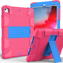 Load image into Gallery viewer, Shockproof Two-color silicone Protection Shell for iPad 9.7(2018) &amp; 9.7(2017) &amp; Air 2, with Holder