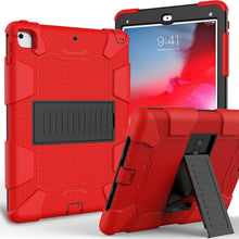Load image into Gallery viewer, Shockproof Two-color silicone Protection Shell for iPad 9.7(2018) &amp; 9.7(2017) &amp; Air 2, with Holder
