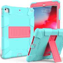 Load image into Gallery viewer, Shockproof Two-color silicone Protection Shell for iPad 9.7(2018) &amp; 9.7(2017) &amp; Air 2, with Holder