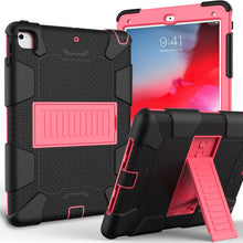 Load image into Gallery viewer, Shockproof Two-color silicone Protection Shell for iPad 9.7(2018) &amp; 9.7(2017) &amp; Air 2, with Holder