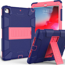 Load image into Gallery viewer, Shockproof Two-color silicone Protection Shell for iPad 9.7(2018) &amp; 9.7(2017) &amp; Air 2, with Holder