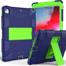 Load image into Gallery viewer, Shockproof Two-color silicone Protection Shell for iPad 9.7(2018) &amp; 9.7(2017) &amp; Air 2, with Holder
