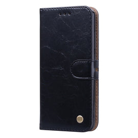 Business Style Oil Wax Texture Horizontal Flip Leather Case for Xiaomi Redmi 7A, with Holder & Card Slots & Wallet, For Xiaomi Redmi 7A